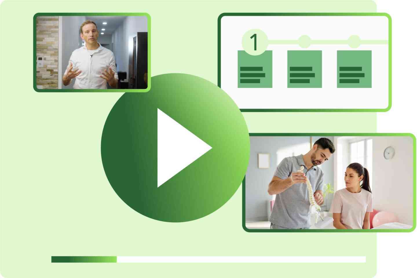 Abstrakte Darstellung von Gesundheit und Heilung mit natürlichen Elementen und medizinischen Symbolen in ruhigen Farben.